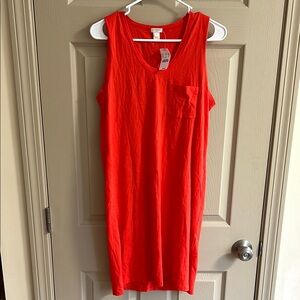 Casual Red Tank Dress